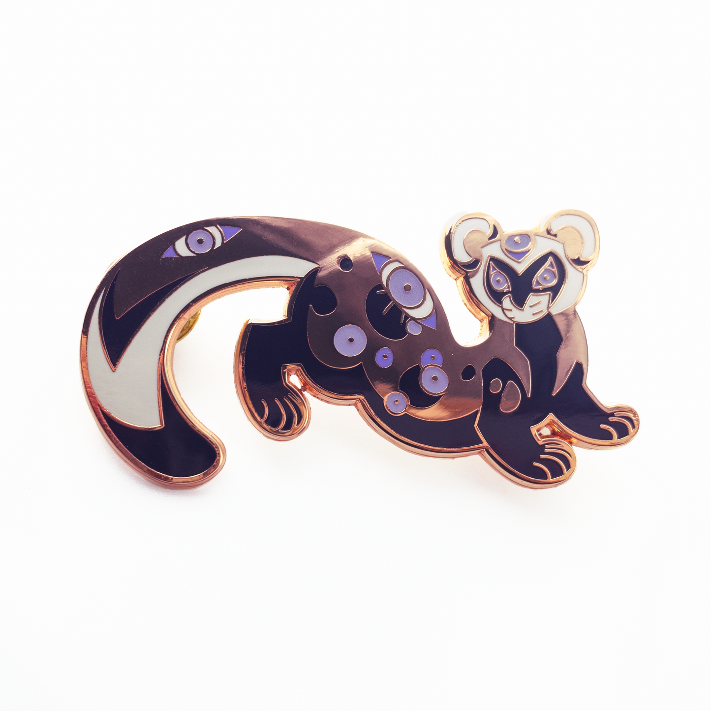 Marbled Polecat Pin