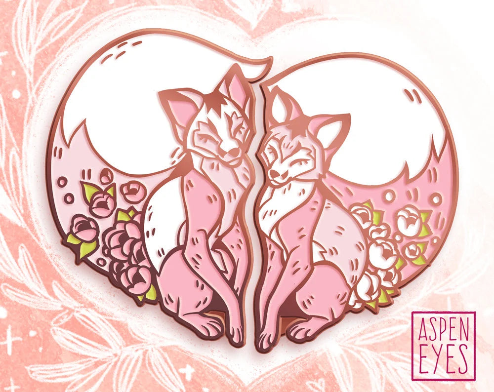 Foxy Valentine Pin Set