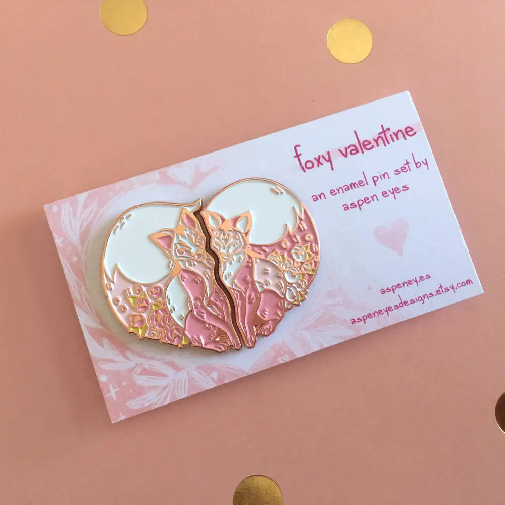 Foxy Valentine Pin Set