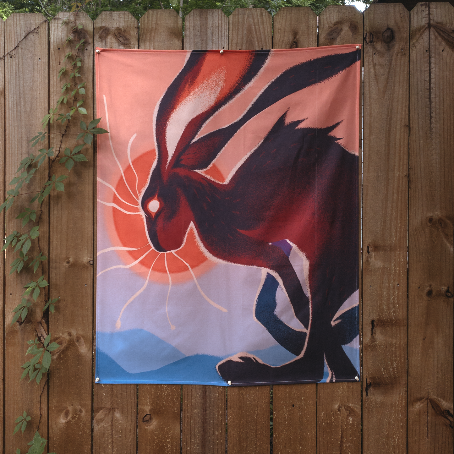 Western Jackrabbit Tapestry