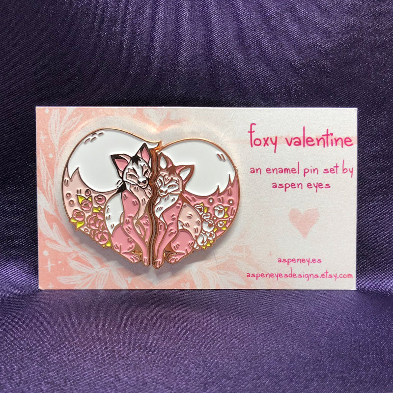 Foxy Valentine Pin Set